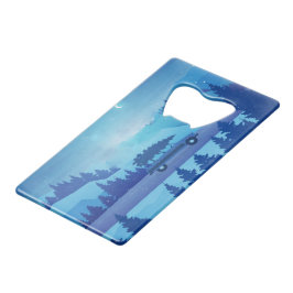 Mit einem Weihnachtsbaum die Straße hinunter fahre Geldbeutel Flaschenöffner