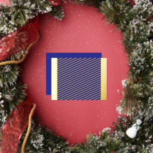 Mit einer Atemberaubenden blauen Mauer verwandeln  Folien Feiertagspostkarte