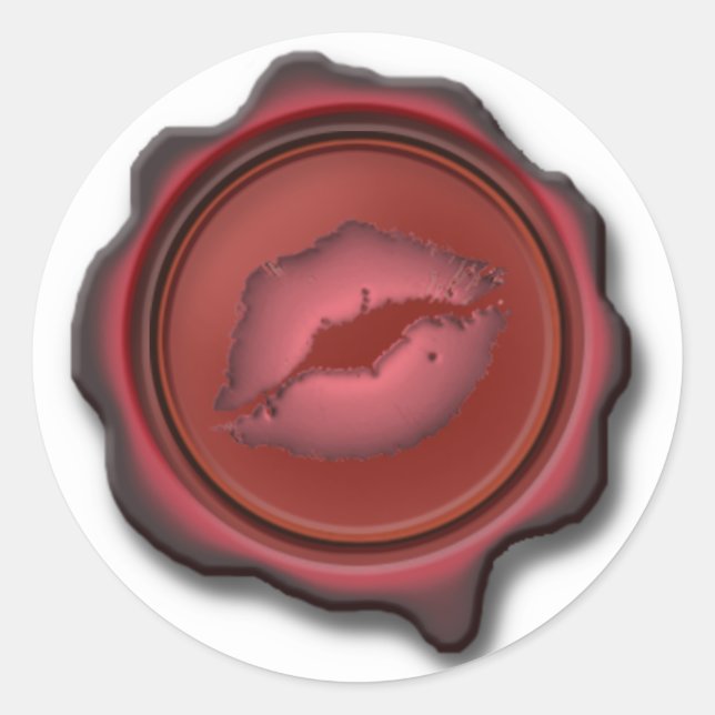 MIT EINER KISSE GESCHOSSEN VON SHARON SHARPE RUNDER AUFKLEBER (Vorderseite)