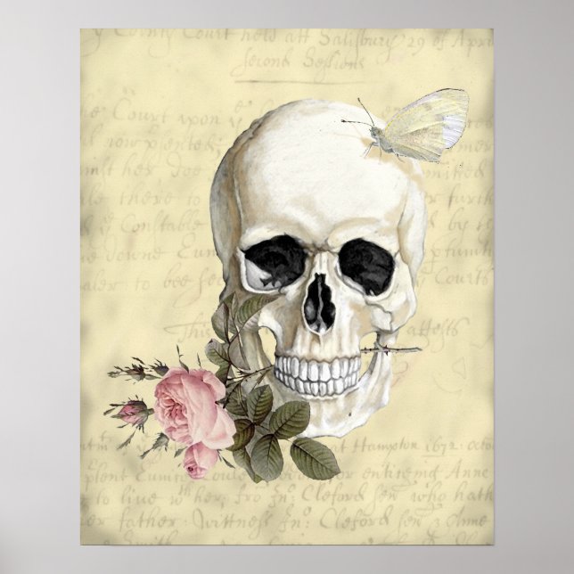 Mit einer Rose zwischen meinen Zähnen Poster (Vorne)