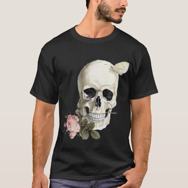 Mit einer Rose zwischen meinen Zähnen T-Shirt (Vorderseite)