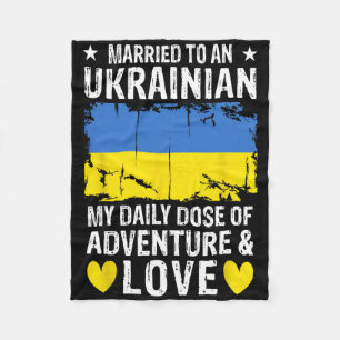 Mit einer ukrainischen Ehefrau verheiratet Ukraini Fleecedecke