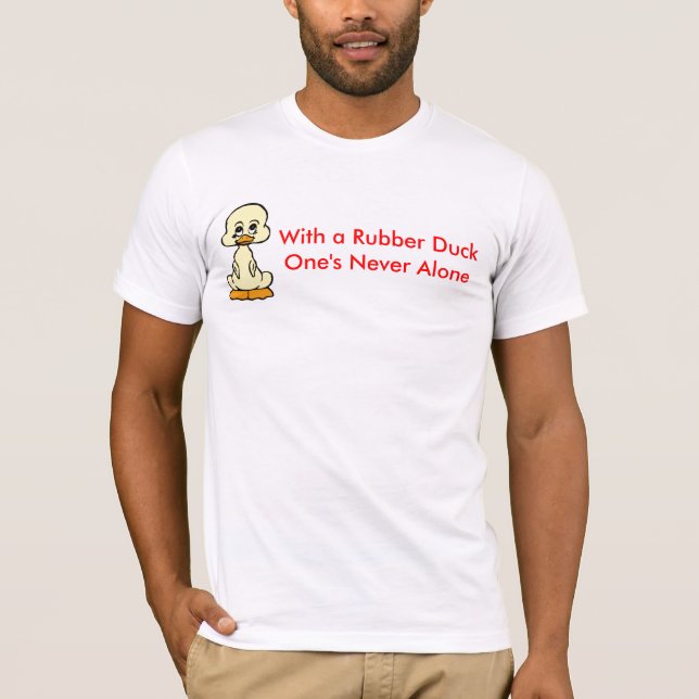 Mit eines Gummiduckones nie. .ALONE. T-Shirt (Vorderseite)