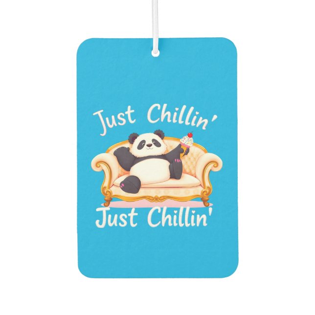 Mit Eis ruhig und einfach Chillin behalten Autolufterfrischer (Vorderseite)