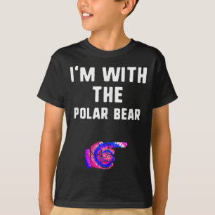 Mit Eisbär Tie Dye Halloween Paar T-Shirt