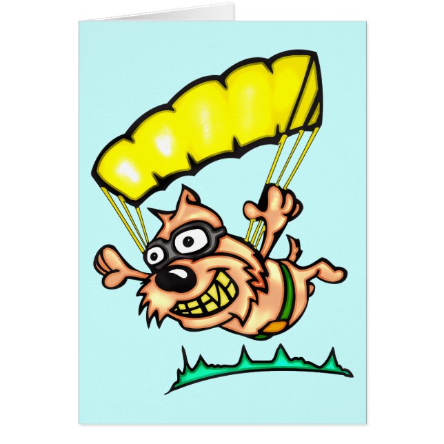 Mit Fallschirm abspringenhund (Vorne)