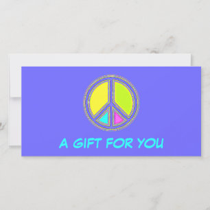 Mit Farben ausgefülltes FRIEDENSzeichen 1