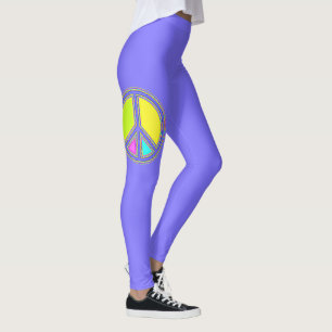 Mit Farben ausgefülltes FRIEDENSzeichen 1 Leggings