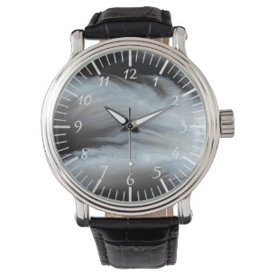 Mit Federn versehener cooler natürlicher Stein de Armbanduhr