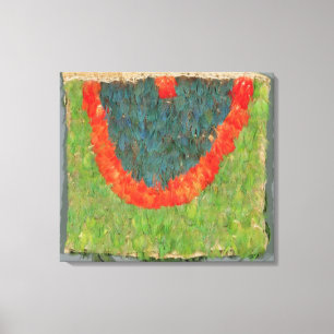 Mit Federn versehenes Kap Leinwanddruck