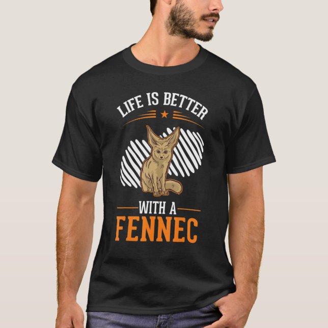 mit Fennec-Wüstenfox-Fennec T-Shirt (Vorderseite)