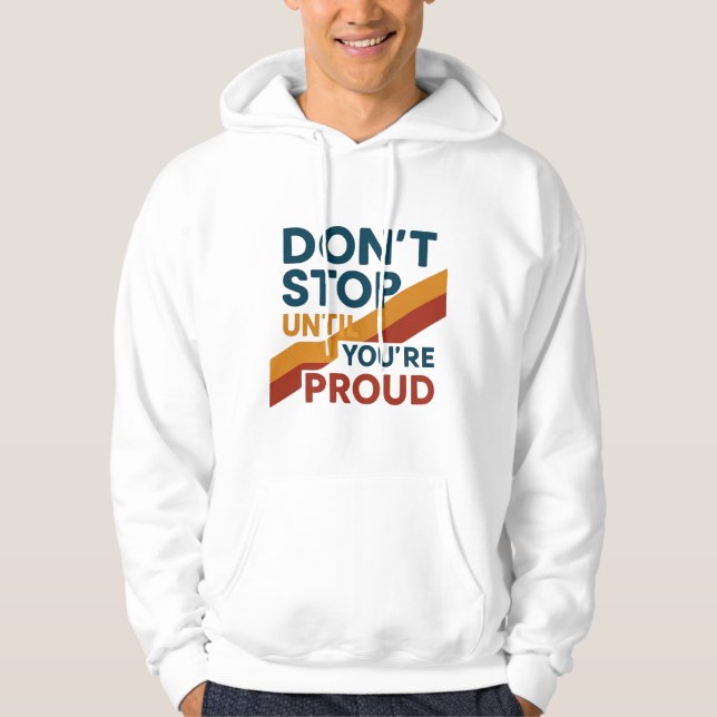 Mit Feuer gespeist Hoodie (Vorderseite)