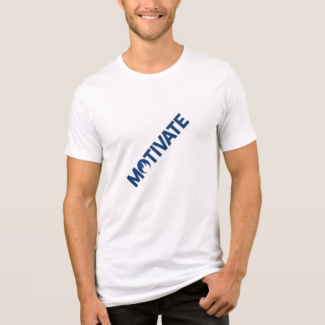 Mit Feuer motivieren: Ihre Leidenschaft entfachen Tri-Blend Shirt (Vorderseite)