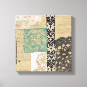 Mit Filigran geschmückt u. Schlüssel II Leinwanddruck