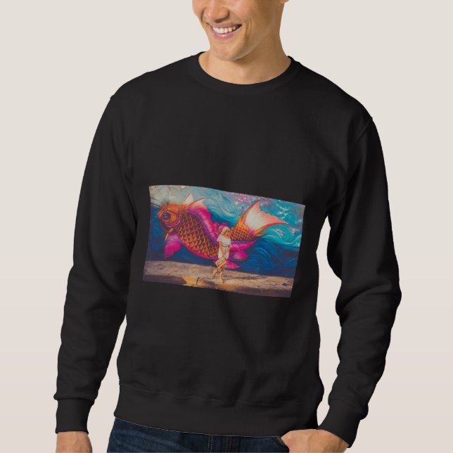 mit Fisch Sweatshirt (Vorderseite)