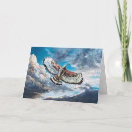mit Flügeln als Adler - Dankeskarte
