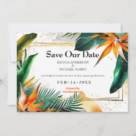 Mit Foto Birds of Paradise Bliss Save The Date