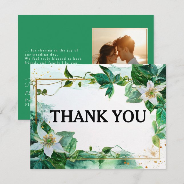 Mit Foto danke ich Ihnen für die Pasflora-Gelassen (Vorne/Hinten)