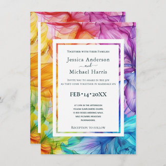 Mit Foto Ethereal Bloom Einladung