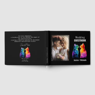 🌈 mit Foto, genau Ihre: Regenbogen-Liebe Gästebuch