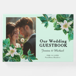 💍 mit Foto, Pastell Passiflora Gästebuch