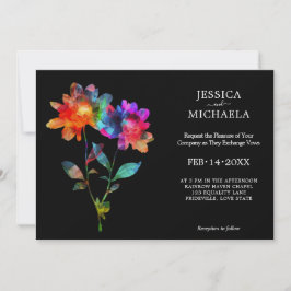 🌈 Mit Foto Petals & Pride Einladung