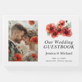 Mit Foto Scarlet Petal Serenade Gästebuch