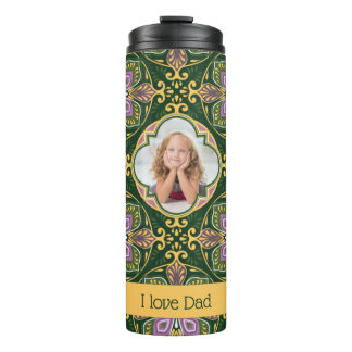Mit Foto/Text Olive und Lavendel Azulejos Thes Thermosbecher