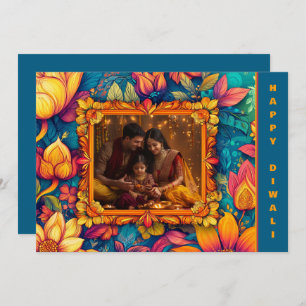 Mit Foto und benutzerdefiniertem Text Happy Diwali
