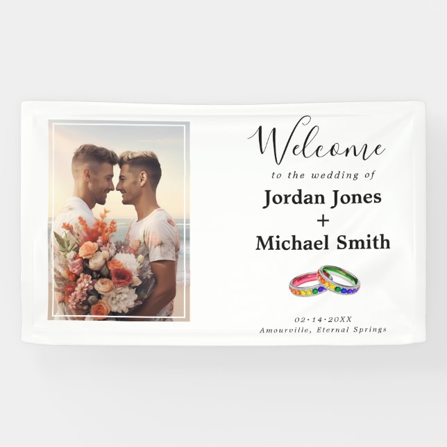 Mit Foto🌈  Vereint im Stolz  Banner (Horizontal)