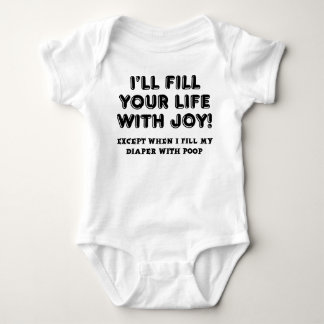 Mit Freude und Kot gefüllter lustiger Romper Baby Strampler