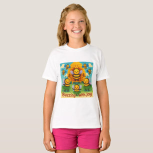 Mit Freude zelebrieren - Niedliche Bienenkönigsfei T-Shirt