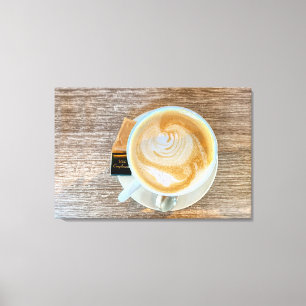 Mit freundlichen Grüßen Café Leinwanddruck