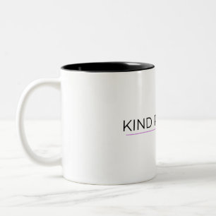 Mit freundlichen Grüßen Typografischer Minimalist  Zweifarbige Tasse