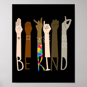 Mit freundlicher Hand Gebärdensprache Asl Puzzle A Poster