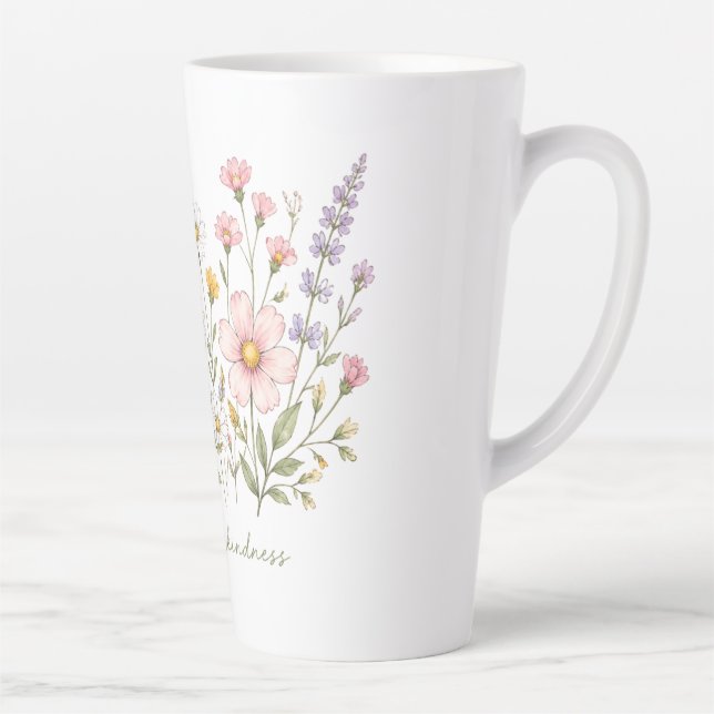 Mit Freundlichkeit blühen Blumen-Tasse Milchtasse (Rechts)