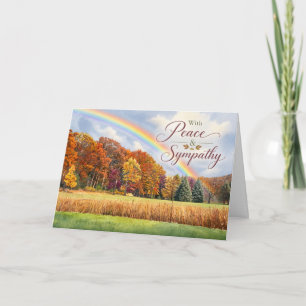 Mit Frieden und Mitgefühl Herbst-Regenbogen Beilei Karte