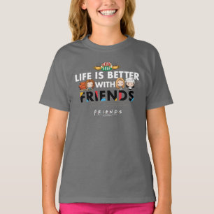 Mit FRIENDS™ Chibi Kunst ist das Leben besser T-Shirt