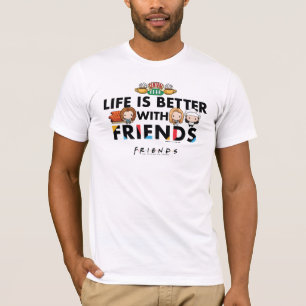 Mit FRIENDS™ Chibi Kunst ist das Leben besser T-Shirt
