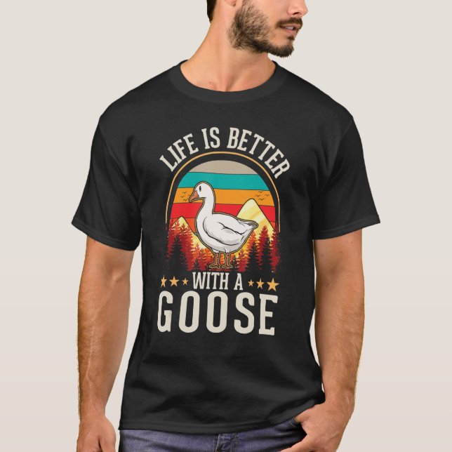 mit Gänse-Bauer Gänse T-Shirt (Vorderseite)