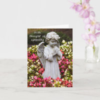 Mit Gedanken Beileid geklappt Grußkarte