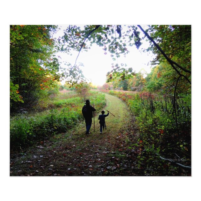 mit Gehstöcken Fotodruck (Vorne)