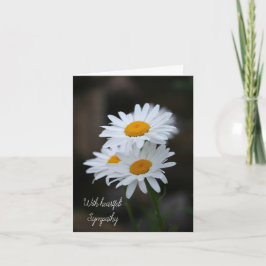 Mit geklappter Beileid-Grußkarte Karte