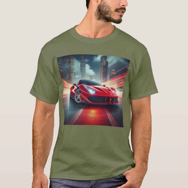 Mit Geschwindigkeit angetrieben: Auto Lover's Grap T-Shirt (Vorderseite)