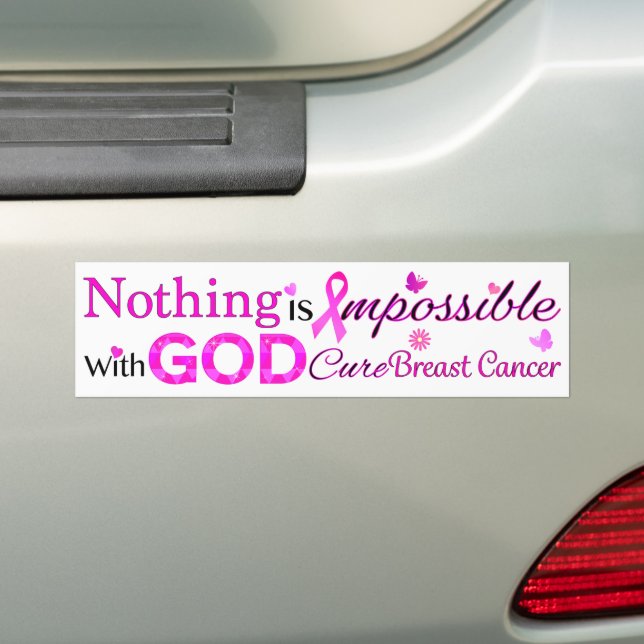 Mit GOD ist nichts unmöglich Autoaufkleber (Auf Auto)