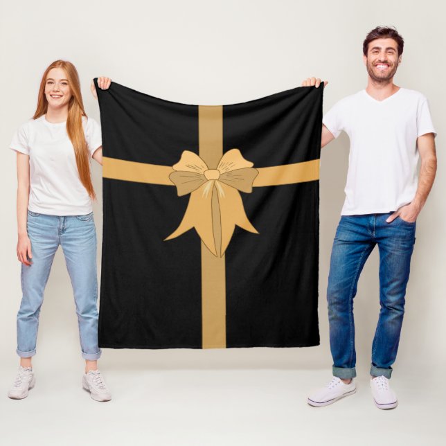 Mit Gold umkehrbar Fleecedecke (Beispiel)