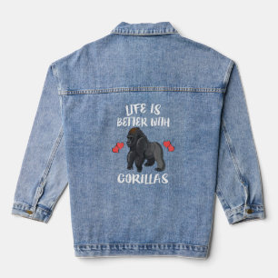 mit Gorillas Jeansjacke