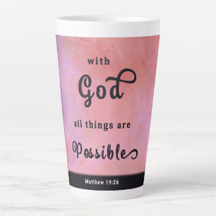 Mit Gott alles Christliche Latte Coffee Tasse