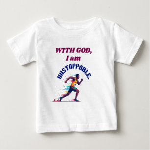 Mit Gott bin ich unaufhaltsam Baby T-shirt