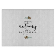 Mit Gott darf nichts unmöglich sein